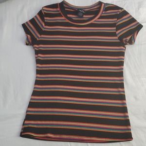 Black striped shirt